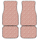 Cute Apple Pattern Print Front and Back Car Floor Mats