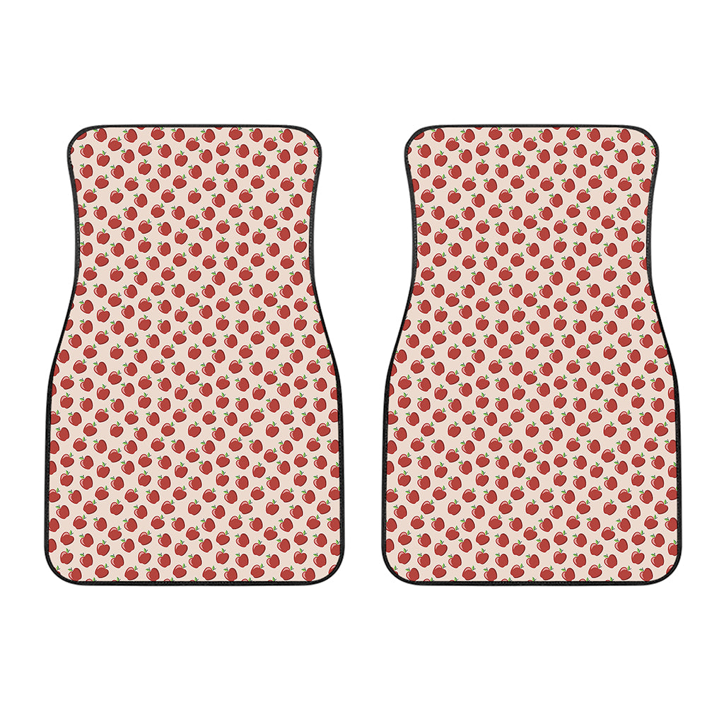 Cute Apple Pattern Print Front Car Floor Mats