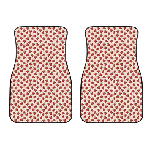 Cute Apple Pattern Print Front Car Floor Mats