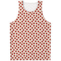 Cute Apple Pattern Print Men's Tank Top