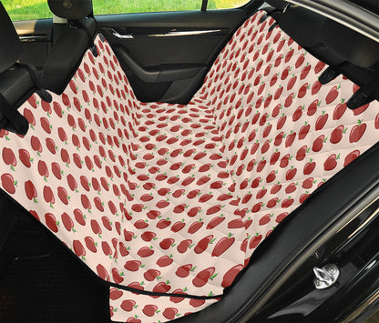 Cute Apple Pattern Print Pet Car Back Seat Cover