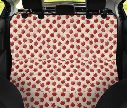 Cute Apple Pattern Print Pet Car Back Seat Cover