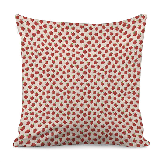 Cute Apple Pattern Print Pillow Cover