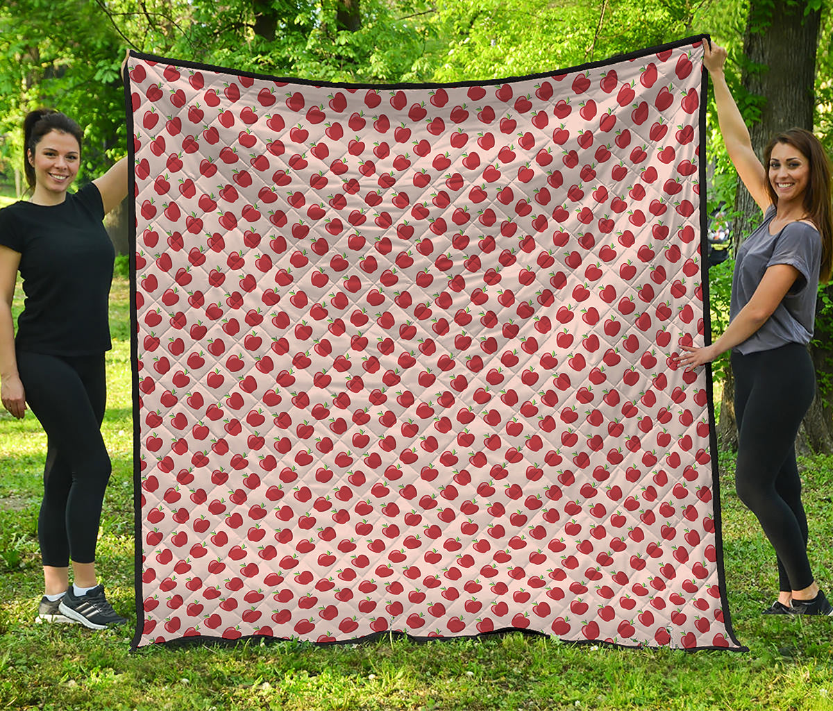 Cute Apple Pattern Print Quilt