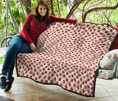 Cute Apple Pattern Print Quilt