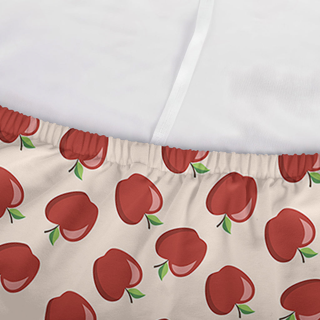 Cute Apple Pattern Print Sofa Cover