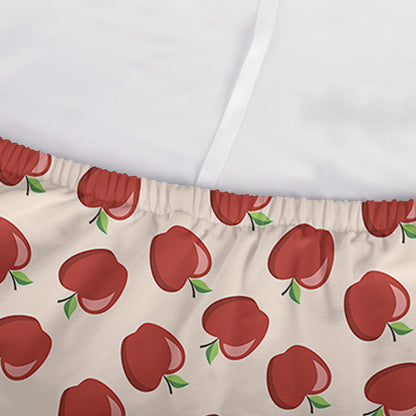 Cute Apple Pattern Print Sofa Cover