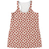 Cute Apple Pattern Print Women's Racerback Tank Top