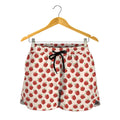 Cute Apple Pattern Print Women's Shorts