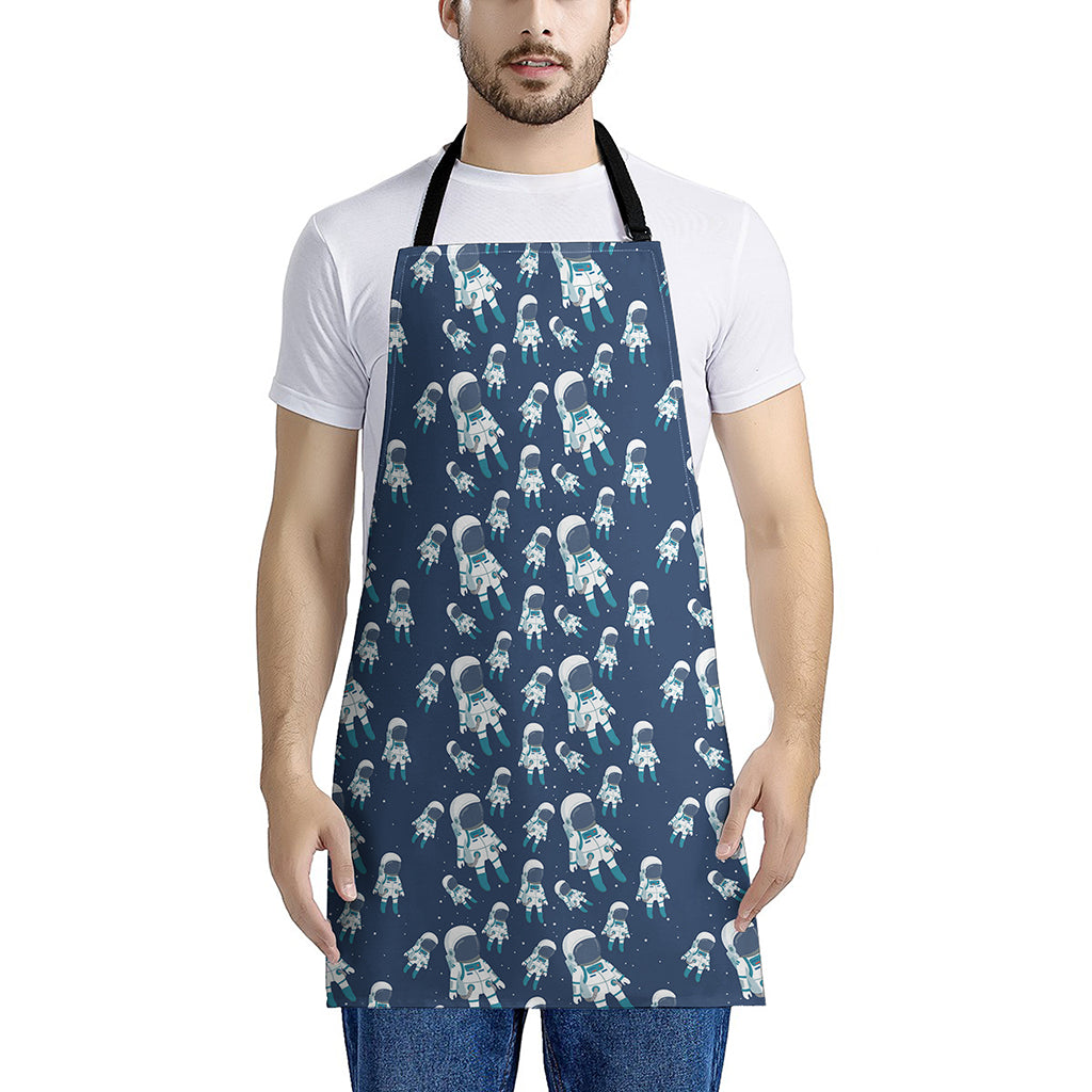 Cute Astronaut Pattern Print Apron