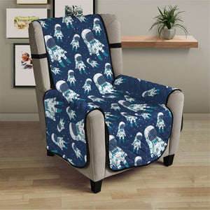 Cute Astronaut Pattern Print Armchair Protector