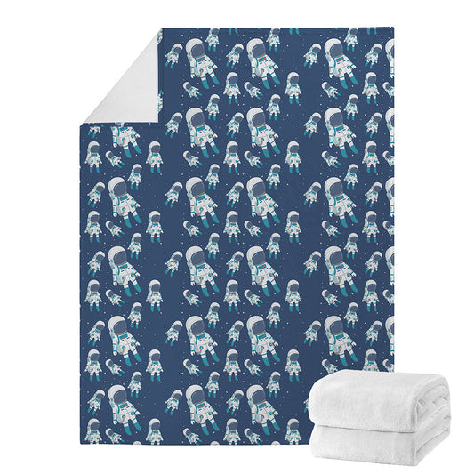 Cute Astronaut Pattern Print Blanket