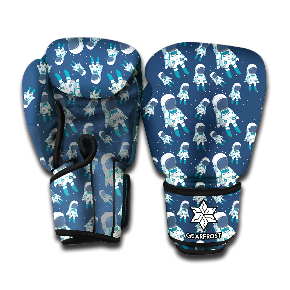 Cute Astronaut Pattern Print Boxing Gloves