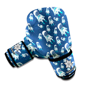 Cute Astronaut Pattern Print Boxing Gloves