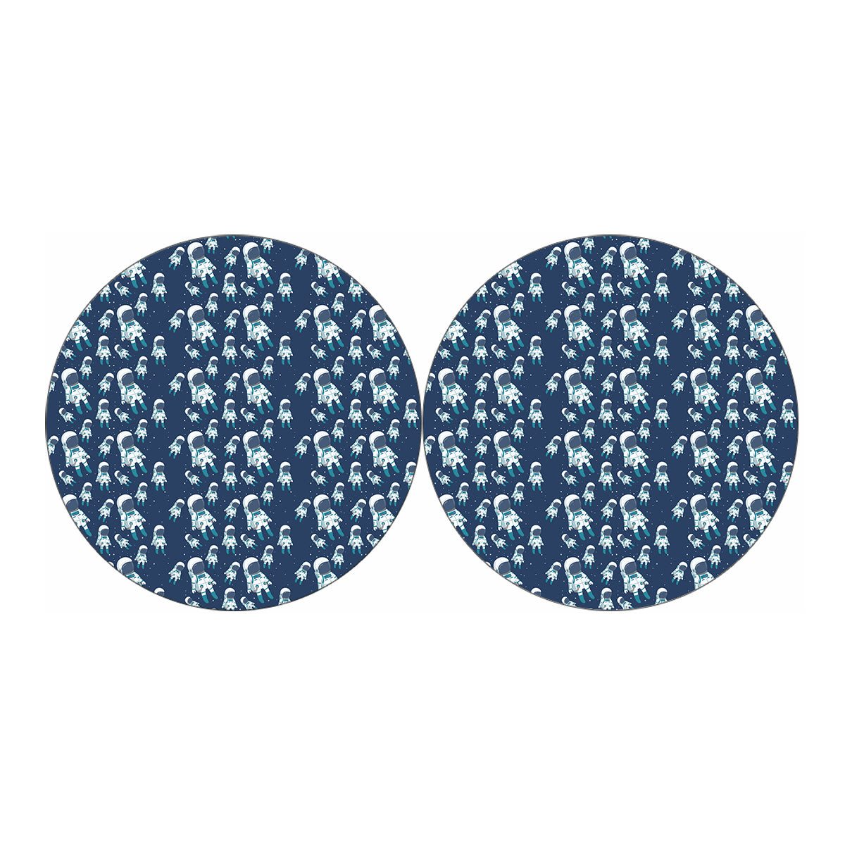 Cute Astronaut Pattern Print Car Coasters