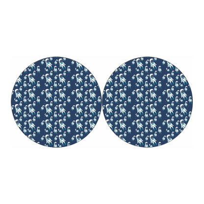 Cute Astronaut Pattern Print Car Coasters