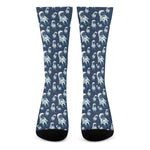 Cute Astronaut Pattern Print Crew Socks