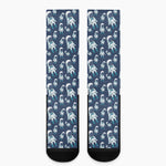 Cute Astronaut Pattern Print Crew Socks