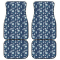 Cute Astronaut Pattern Print Front and Back Car Floor Mats