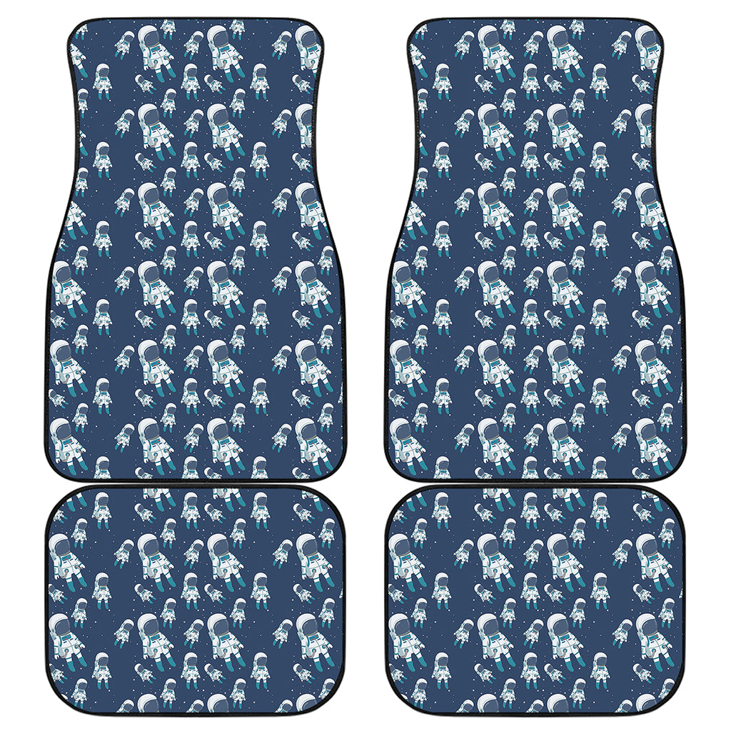 Cute Astronaut Pattern Print Front and Back Car Floor Mats