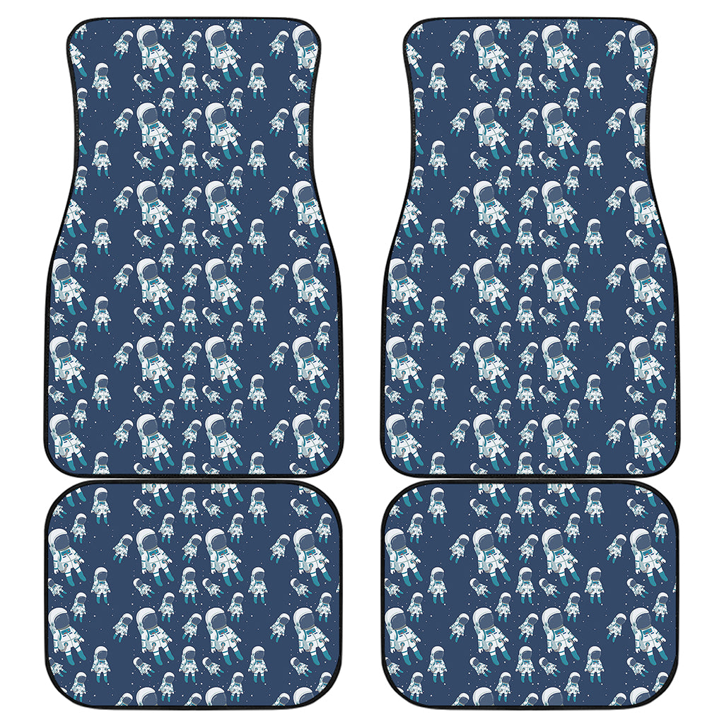 Cute Astronaut Pattern Print Front and Back Car Floor Mats