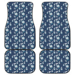 Cute Astronaut Pattern Print Front and Back Car Floor Mats