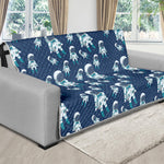 Cute Astronaut Pattern Print Futon Protector