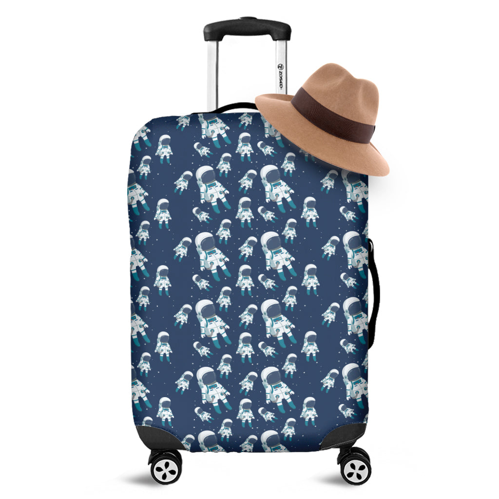 Cute Astronaut Pattern Print Luggage Cover