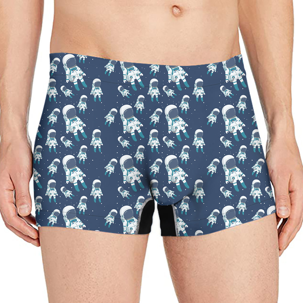Cute Astronaut Pattern Print Men's Boxer Briefs