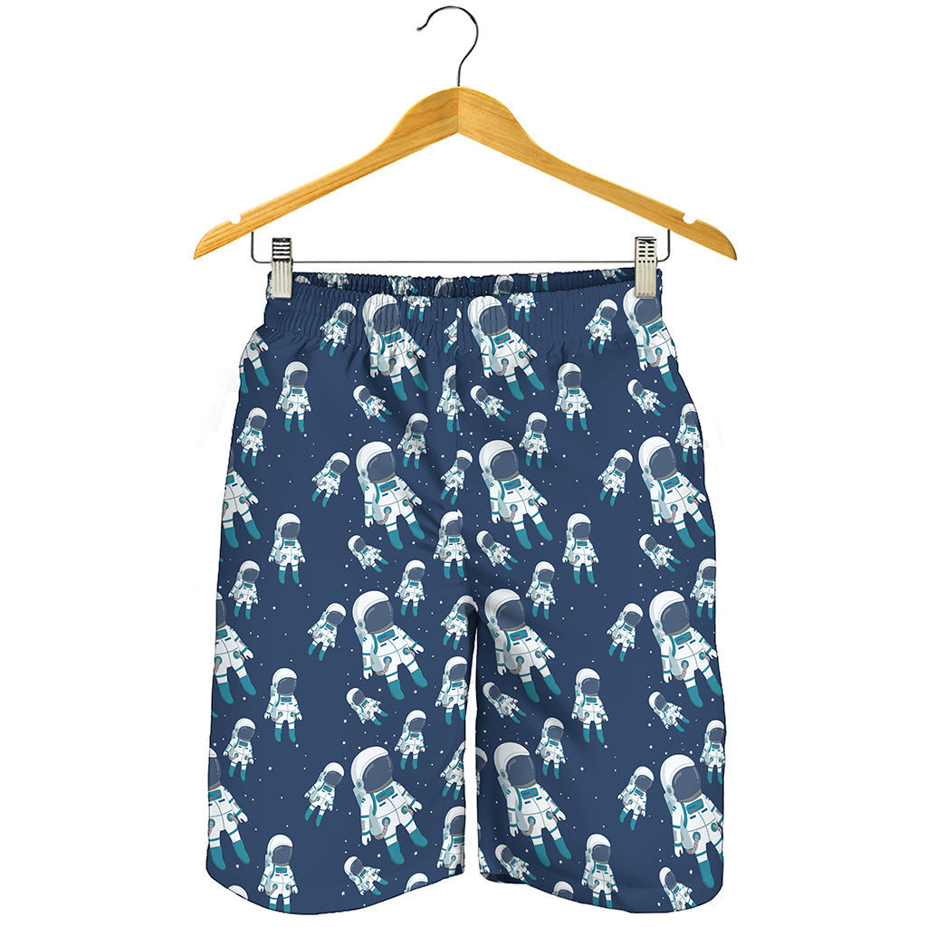 Cute Astronaut Pattern Print Men's Shorts