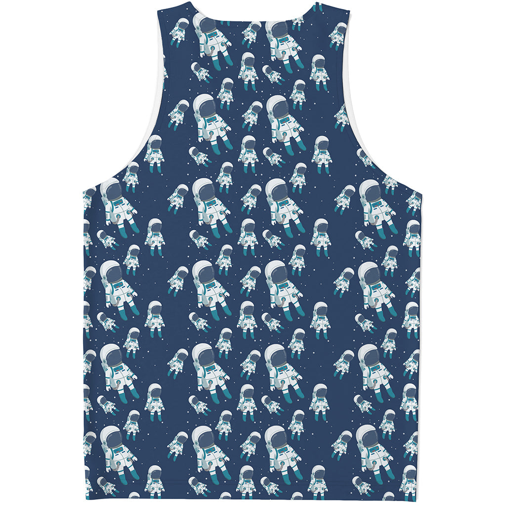 Cute Astronaut Pattern Print Men's Tank Top