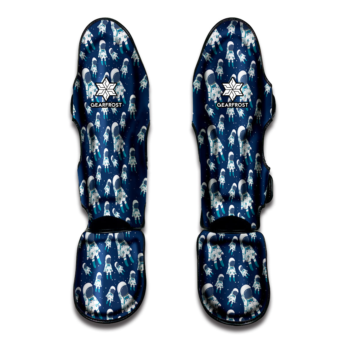 Cute Astronaut Pattern Print Muay Thai Shin Guard