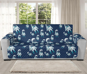 Cute Astronaut Pattern Print Oversized Sofa Protector