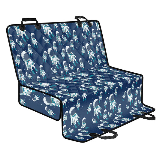 Cute Astronaut Pattern Print Pet Car Back Seat Cover