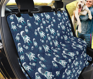 Cute Astronaut Pattern Print Pet Car Back Seat Cover