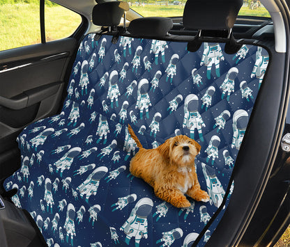 Cute Astronaut Pattern Print Pet Car Back Seat Cover