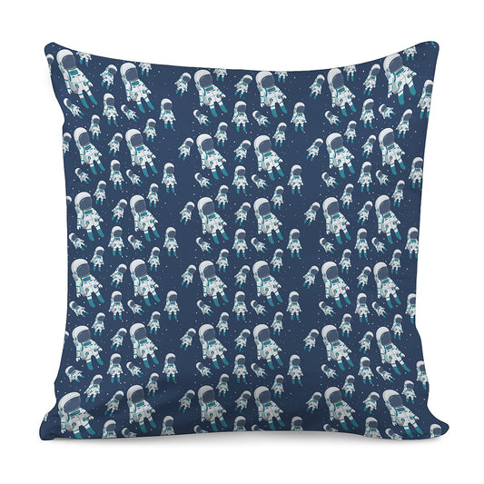 Cute Astronaut Pattern Print Pillow Cover