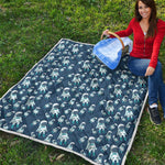 Cute Astronaut Pattern Print Quilt