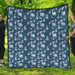 Cute Astronaut Pattern Print Quilt