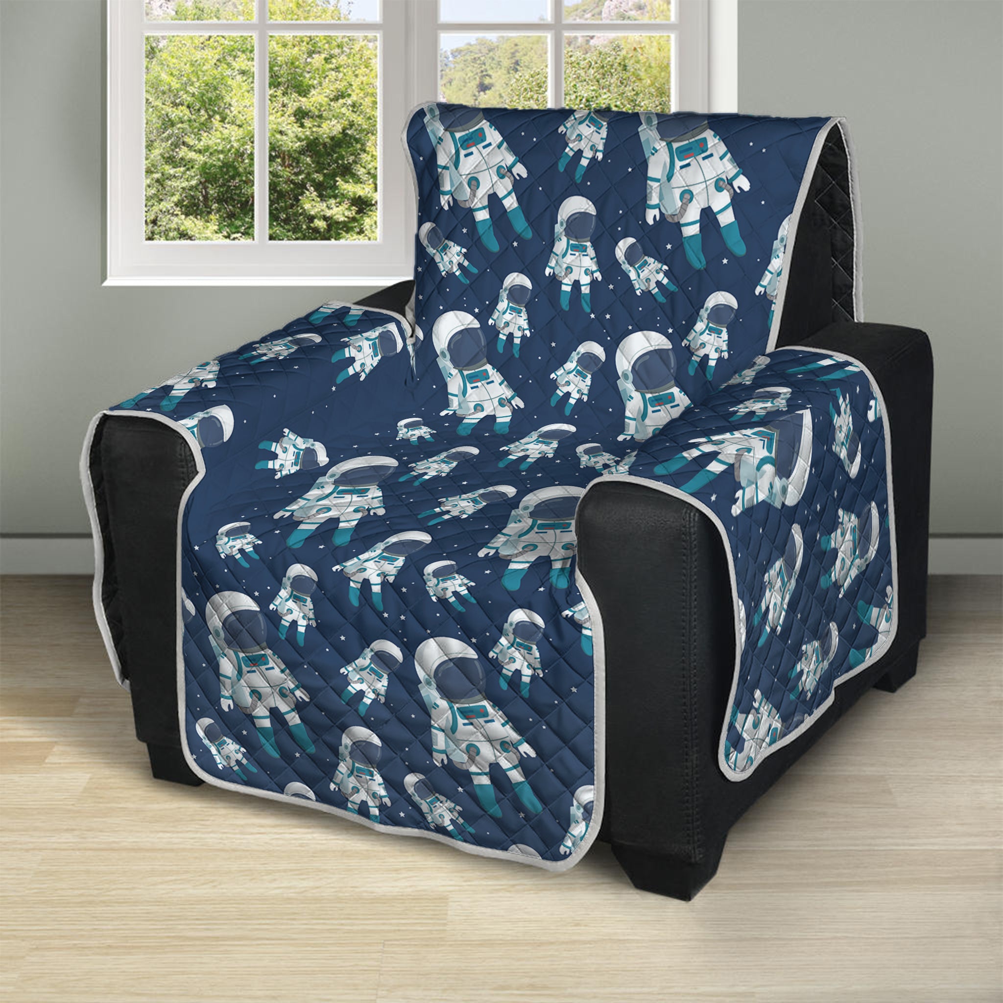 Cute Astronaut Pattern Print Recliner Protector