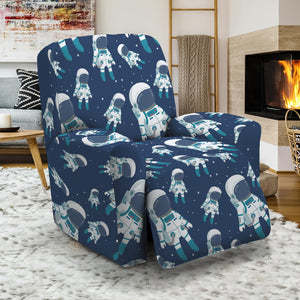 Cute Astronaut Pattern Print Recliner Slipcover