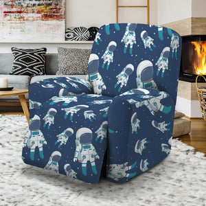 Cute Astronaut Pattern Print Recliner Slipcover