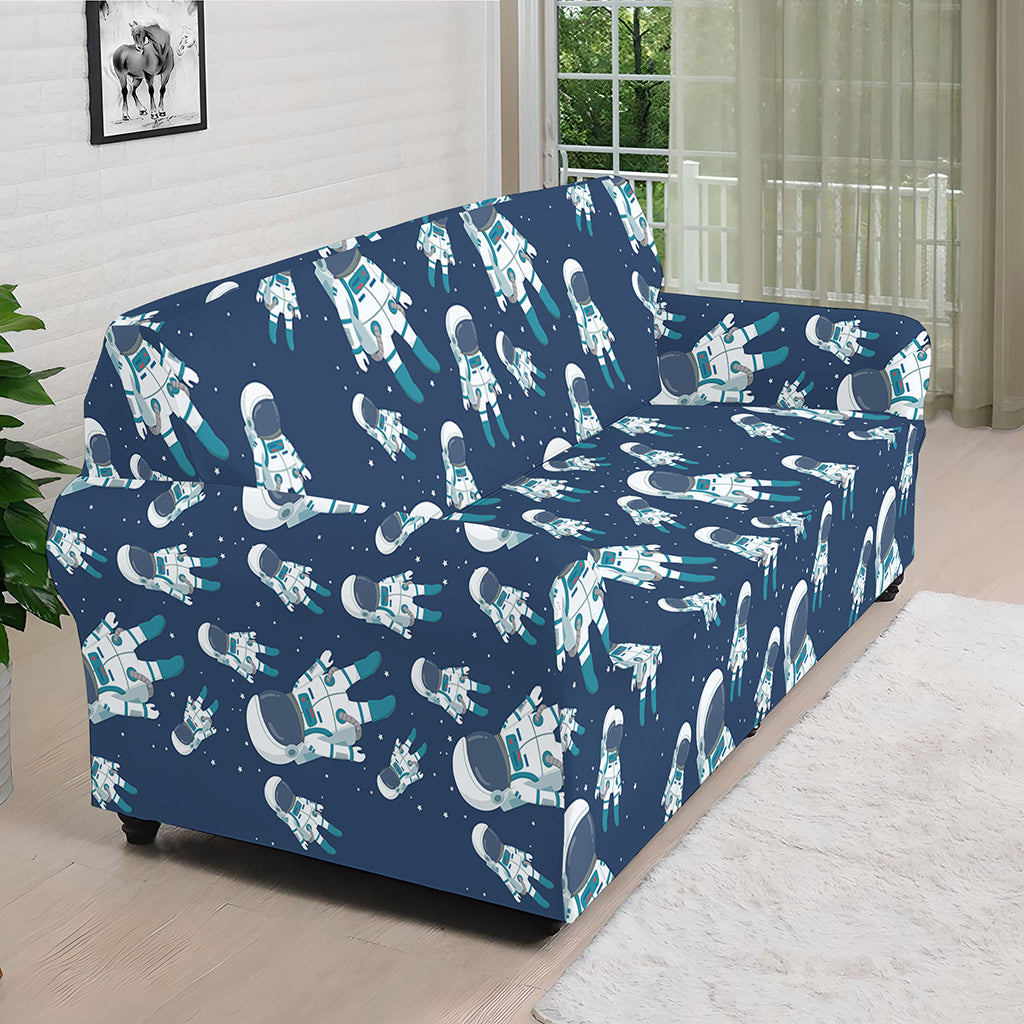 Cute Astronaut Pattern Print Sofa Cover