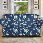 Cute Astronaut Pattern Print Sofa Protector