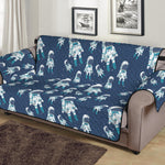 Cute Astronaut Pattern Print Sofa Protector