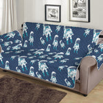 Cute Astronaut Pattern Print Sofa Protector