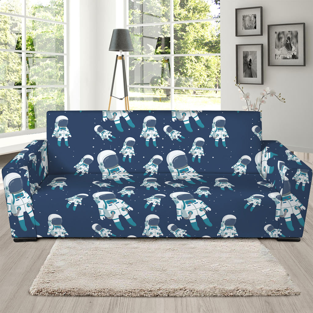 Cute Astronaut Pattern Print Sofa Slipcover