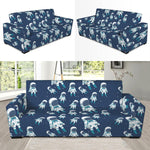 Cute Astronaut Pattern Print Sofa Slipcover