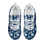 Cute Astronaut Pattern Print White Sneakers