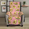 Cute Avocado Pattern Print Armchair Protector